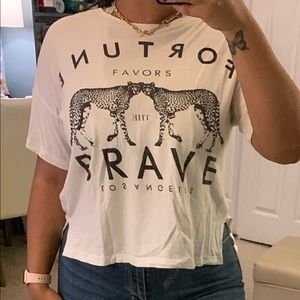 Mirrored graphic tee